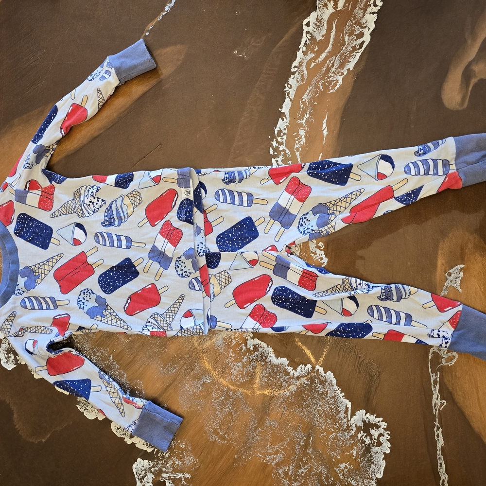 Kids Ice Cream Print Pajama Set
